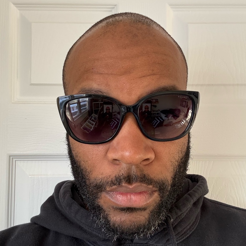 Ralph Lauren Black Cat-Eye Sunglasses